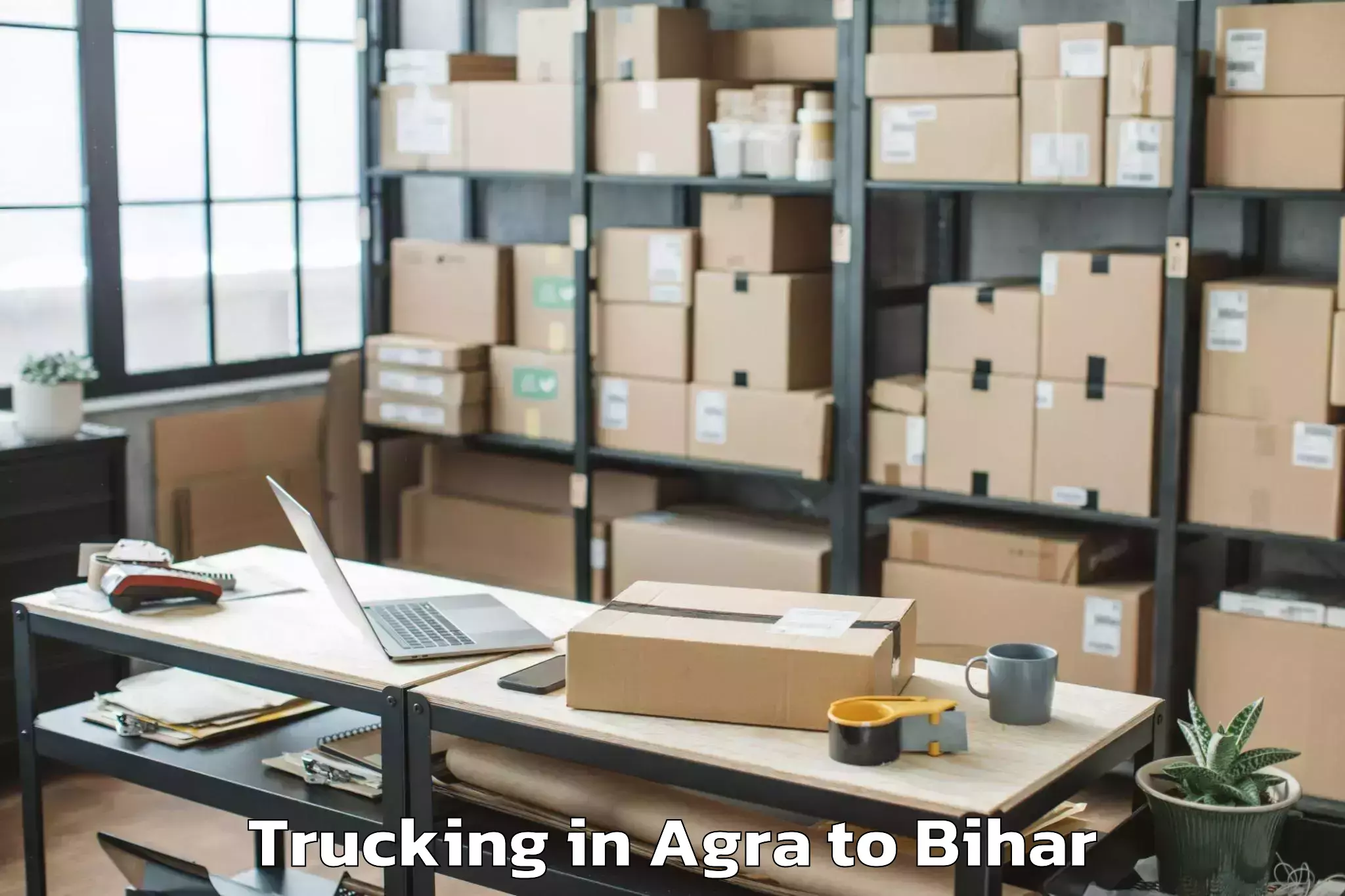 Book Agra to Morwa North Trucking Online